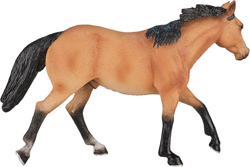 Mojo Fun 387121 Buckskin Quarter Horse - Realistic Farm/Ranch/Equestrian Model Horse Toy Replica - Image 3